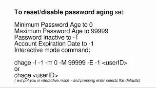 Linux Command Line (19) Disable – Remove UserIDs