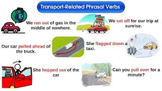 Lesson 190: Transport Phrasal Verbs with Examples! 🚗✈️🚌 | English Vocabulary Lesson