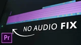 No Audio On Timeline Premiere Pro | Quick Tip Thursday!