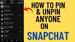 How To Pin & Unpin Anyone On Snapchat !! Snapchat Pin Conversation!! 2021 update