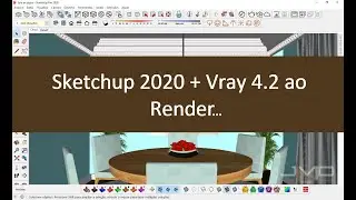 Com sketchup 2020 + vray 4.2 ao render