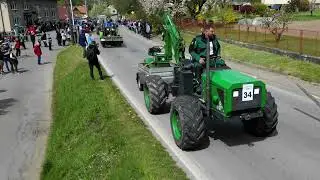 Long Beautiful Tractors Parade -  Traktoriada Bohunov 2024