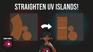 How to Straighten UVs in Blender!