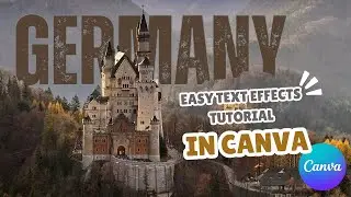 Create Stunning Germany-Themed Designs in Canva | Easy Text Effects Tutorial #canva #canvatutorial