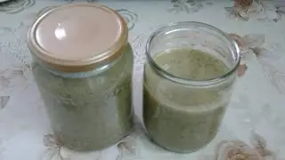 Фейхоа протертая с сахаром на зиму .Варенье без варки.