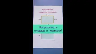 Как различать периметр и площадь?