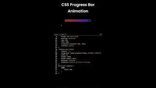 CSS Progress Bar Animation #shorts