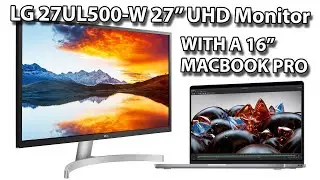 LG 4K UHD Monitor for Apple MacBook Pro - LG 27UL500-W 27-Inch