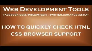 Check html css browser support