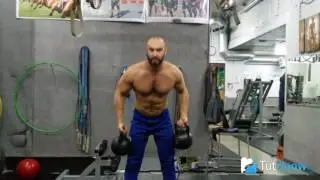 Жим Арнольда с гирями - техника выполнения упражнения