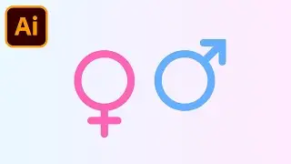 How To Create Male And Female Gender Symbols In Adobe Illustrator