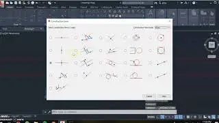 Construction Lines in AutoCAD 2020