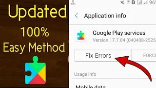 Update Google play services Easily | Google play services error