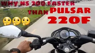 why ns 200 faster than pulsar 220f