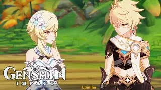 Aether and Lumine Full Conversation | Genshin Impact