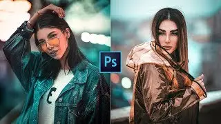 PRO ORANGE & TEAL Color Grading - Photoshop Tutorial [ FREE PRESET ]