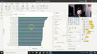 4 creating Bar Chart for top 5 customers in POWER -BI