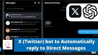 Build  X (Twitter) bot to Automatically reply to Direct Messages DM using ChatGPT