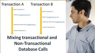 Programming Tips 101 - Don't mix transactional and non-transactional database calls