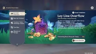 Ley Line Overflow Event - Genshin Impact -  Version 5.4