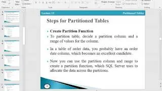 Partition Table in SQL Server