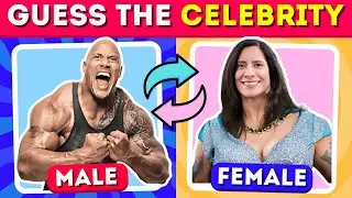 Can you guess the Celebrity in 10 seconds? | Opposite Gender Challenge | Quiz 2024