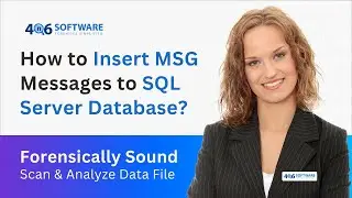 How to Insert MSG Messages to SQL Server Database?