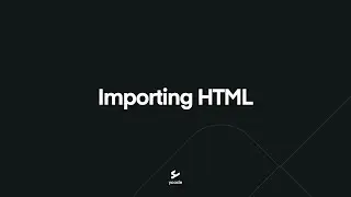 Importing HTML