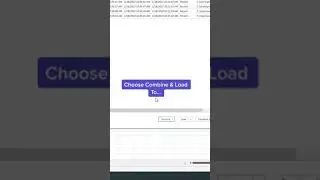 How to Combine Files in 60 seconds! #excel #exceltips #tutorial