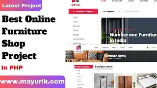 Online furniture shopping project in php | furniture shop in php | Source Code & Projects