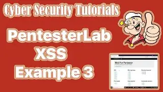 Web For Pentester | PentesterLab XSS: Example 3 | Cyber Security