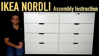 Ikea NORDLI Chest of 8 Drawers Assembly Tutorial | Step-by-Step Instructions for Easy Setup