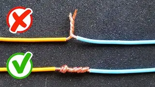 Proper Joint of Electric Wire. How to Twist Electric Wire Together