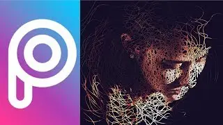 Scribble Art Tutorial with Picsart App.  step by step very fast and easy  (part. 2.)