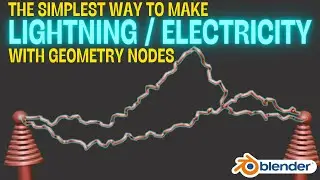 The simplest way to create lightning in Blender with Geometry Nodes