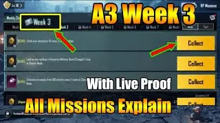 BGMI A3 Week 3 Missions Explain | Royale Pass Freaky Fiesta Week 3 All Mission Explain