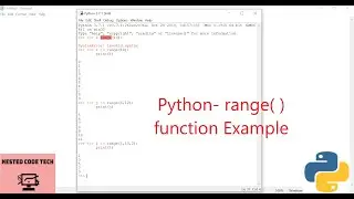 Python- range( ) function Example