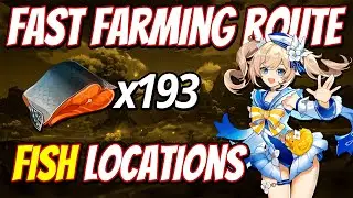 Fish 193 Locations FAST FARMING ROUTE | Genshin Impact 2.2