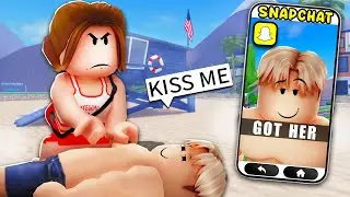 I Spied on ODERS as a LIFEGUARD in ROBLOX SNAPCHAT.. (Brookhaven RP 🏡)