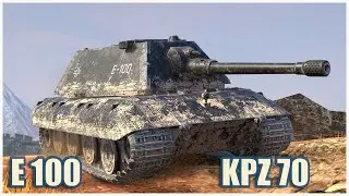 E 100 & Kpz 70 • WoT Blitz Gameplay