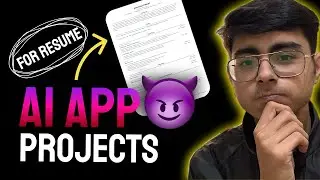 I wish I made these AI App Projects in College 🥺 | Resume Level Projects | Machine Learning