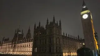 Palace of Westminster in Guy Fawkes Night