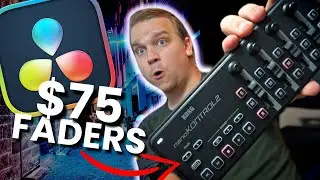 Budget Control Surface for DaVinci Resolve Audio // Korg Nanokontrol2