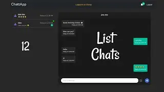 Real-time Chat App - 12 List Chats |  React, Node.js and Socket.io