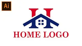 Real Estate Logo Design Tutorial | Adobe illustrator Logo Design Tutorial | Letter H Logo Design