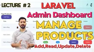 Laravel Admin Dashboard Complete Website| Laravel Admin Panel| Manage Products