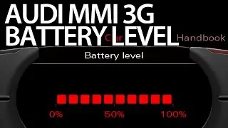 How to enable battery level Audi MMI 3G (A1 A4 A5 A6 A7 A8 Q3 Q5 Q7)