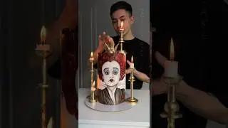 Вас уже 100.000+ Спасибо каждому ♥️. Торт с персонажем Красная Королева от автора Тима Бертона 