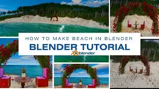 How to make beach in blender