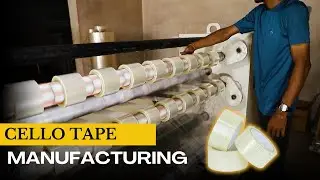 Amazing Process of Cello Tape Making | Unseen Factory Tour of Gum Tape Making